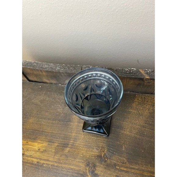 Indiana Glass Co Park Lane Blue with Square Bottom - Picture 5 of 7